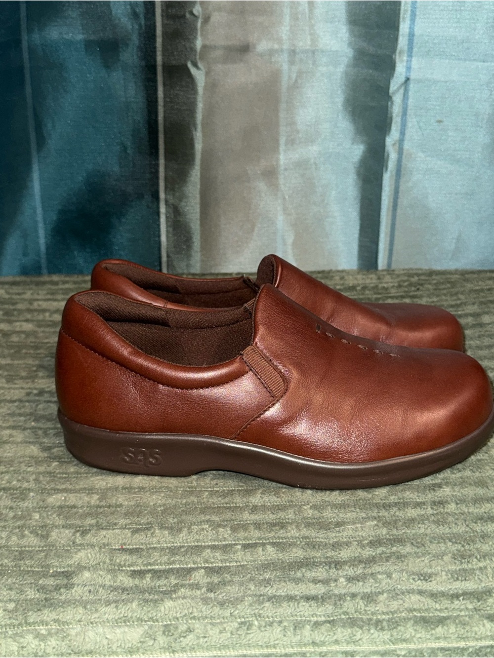SAS Women's Slip-On Loafers in Chestnut- No Insoles